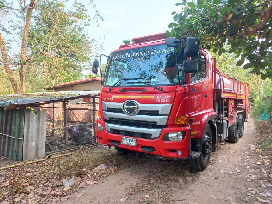 งานป้องกันและบรรเทาสาธารณภัย ให้การสนับสนุนน้ำอุปโภคแก่ประชาชนในพื้นที่ตำบลวังนกแอ่น