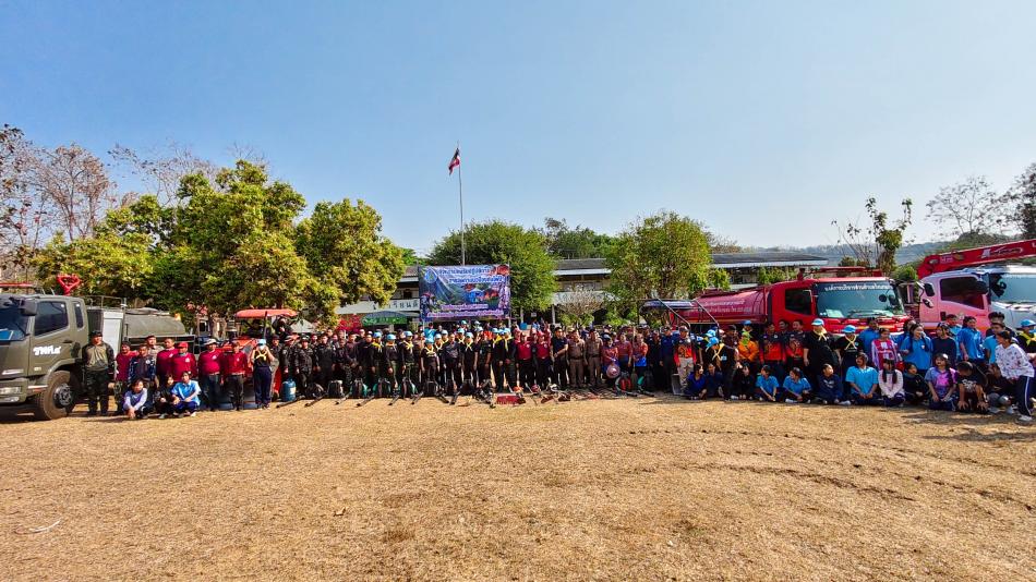 อบตวังนกแอ่น ร่วมเปิดกิจกรรมอบรมปฏิบัติการการจัดทำแนวป้องกันไฟป่า