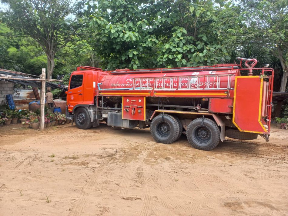 งานป้องกันและบรรเทาสาธารณภัย ให้การสนับสนุนน้ำอุปโภคแก่ประชาชนในพื้นที่ตำบลวังนกแอ่น