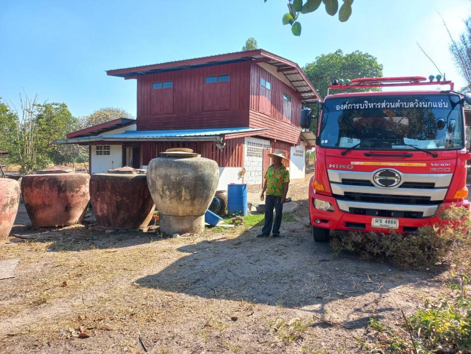 งานป้องกันและบรรเทาสาธารณภัย ให้การสนับสนุนน้ำอุปโภคแก่ประชาชนในพื้นที่ตำบลวังนกแอ่น