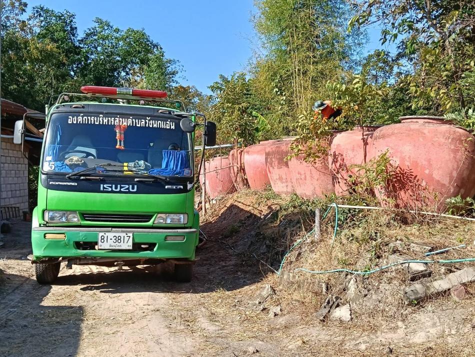 งานป้องกันและบรรเทาสาธารณภัย ให้การสนับสนุนน้ำอุปโภคแก่ประชาชนในพื้นที่ตำบลวังนกแอ่น