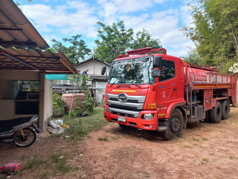 งานป้องกันและบรรเทาสาธารณภัย ให้การสนับสนุนน้ำอุปโภคแก่ประชาชนในพื้นที่ตำบลวังนกแอ่น