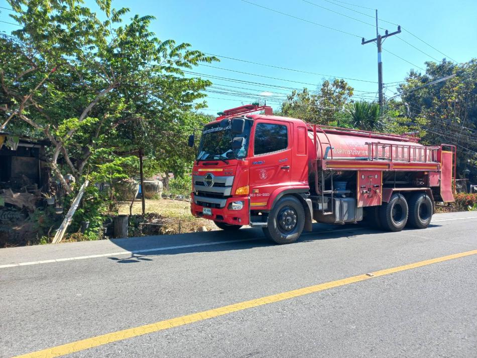 งานป้องกันและบรรเทาสาธารณภัย ให้การสนับสนุนน้ำอุปโภคแก่ประชาชนในพื้นที่ตำบลวังนกแอ่น