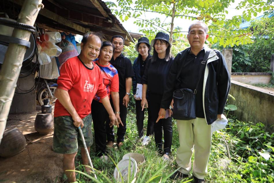 อบต.วังนกแอ่น ลงพื้นที่ตรวจสอบและประชาสัมพันธ์การใช้ถังขยะเปียก